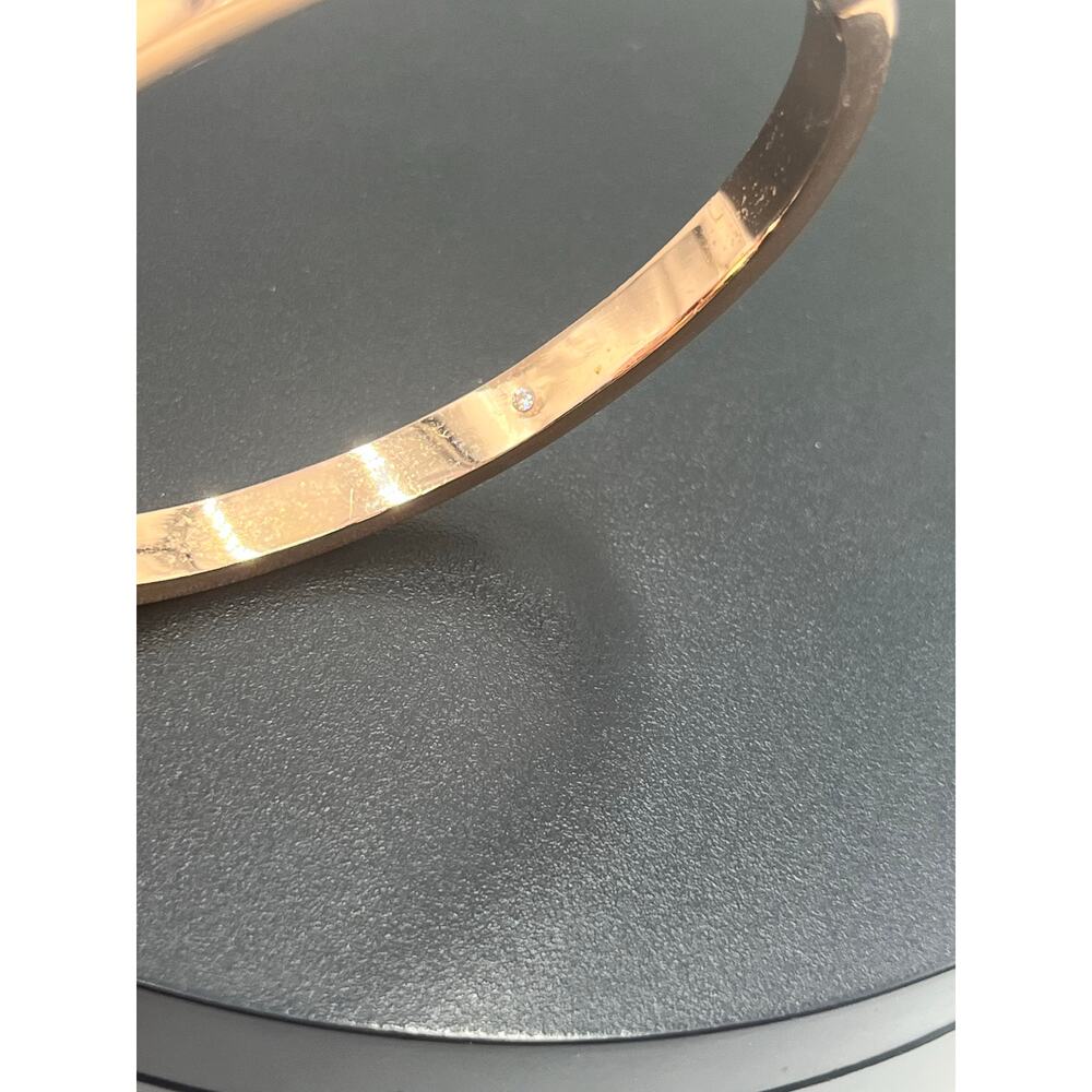Kate Spade‎ NY Set in Stone Metal  Crystal Hinged Bangle Bracelet - Picture 11 of 14